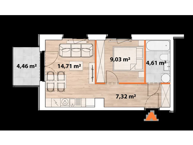 Mieszkanie w inwestycji Apartamenty Portowa, symbol 43/POR-A.06.01 » nportal.pl