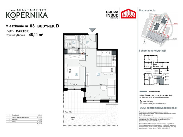 Mieszkanie w inwestycji APARTAMENTY KOPERNIKA, symbol M.3.D » nportal.pl