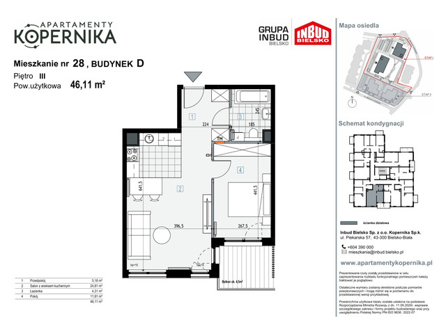 Mieszkanie w inwestycji APARTAMENTY KOPERNIKA, symbol M.28.D » nportal.pl