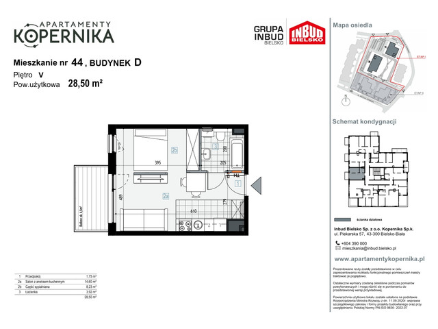 Mieszkanie w inwestycji APARTAMENTY KOPERNIKA, symbol M.44.D » nportal.pl