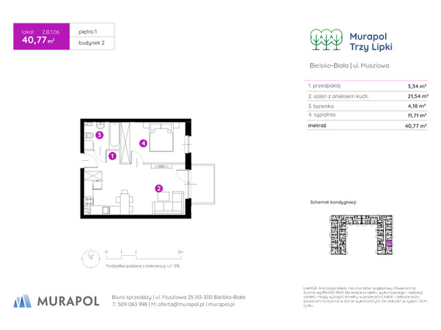 Mieszkanie w inwestycji Murapol Trzy Lipki, symbol 2.B.1.06 » nportal.pl