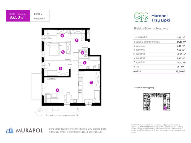 Mieszkanie w inwestycji Murapol Trzy Lipki, symbol 2.B.2.08 » nportal.pl
