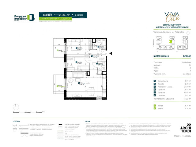 Mieszkanie w inwestycji Viva Cite, symbol BE0302 » nportal.pl