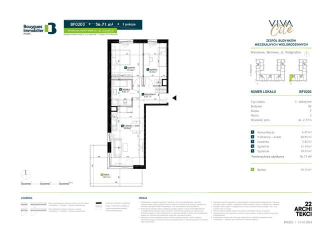 Mieszkanie w inwestycji Viva Cite, symbol BF0203 » nportal.pl