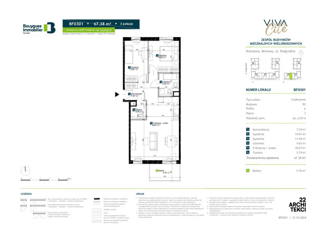 Mieszkanie w inwestycji Viva Cite, symbol BF0301 » nportal.pl