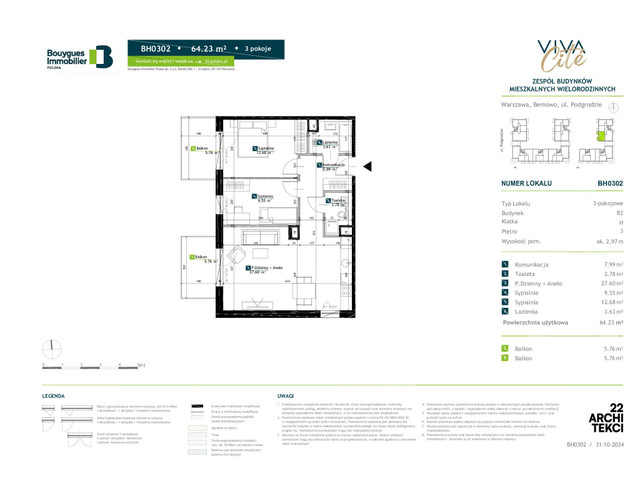 Mieszkanie w inwestycji Viva Cite, symbol BH0302 » nportal.pl