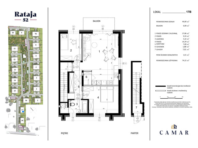 Mieszkanie w inwestycji Rataja 52 Osiedle Premium - mieszkani..., symbol 17B » nportal.pl