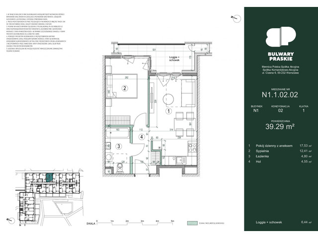 Mieszkanie w inwestycji Bulwary Praskie, symbol N1.1.02.02 » nportal.pl