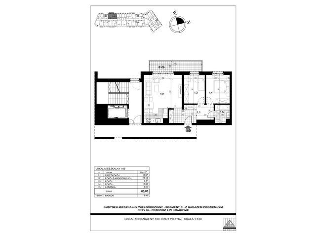 Mieszkanie w inwestycji PRZEWÓZ 4 ABC, symbol 109 » nportal.pl