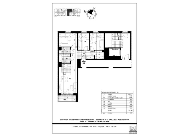 Mieszkanie w inwestycji PRZEWÓZ 4 ABC, symbol 65 » nportal.pl