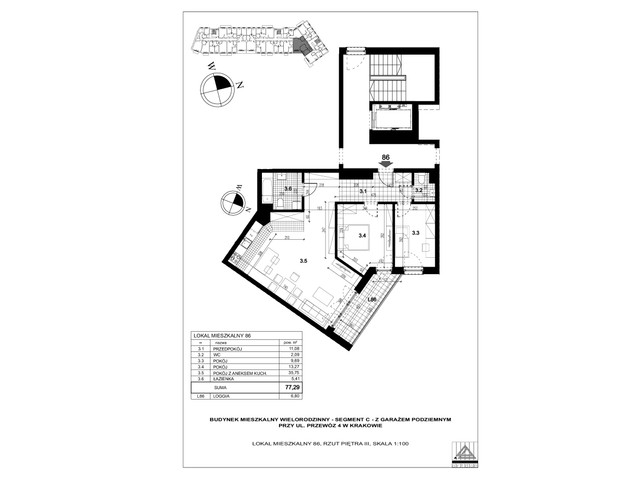 Mieszkanie w inwestycji PRZEWÓZ 4 ABC, symbol 86 » nportal.pl