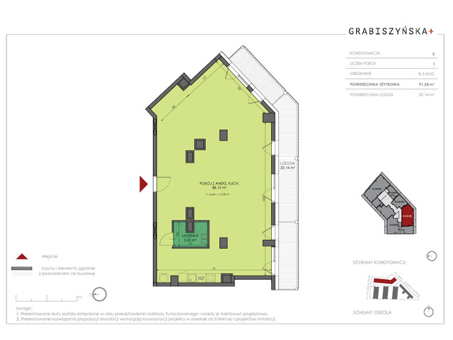 Mieszkanie w inwestycji Grabiszyńska +, symbol B.3.M.02 » nportal.pl