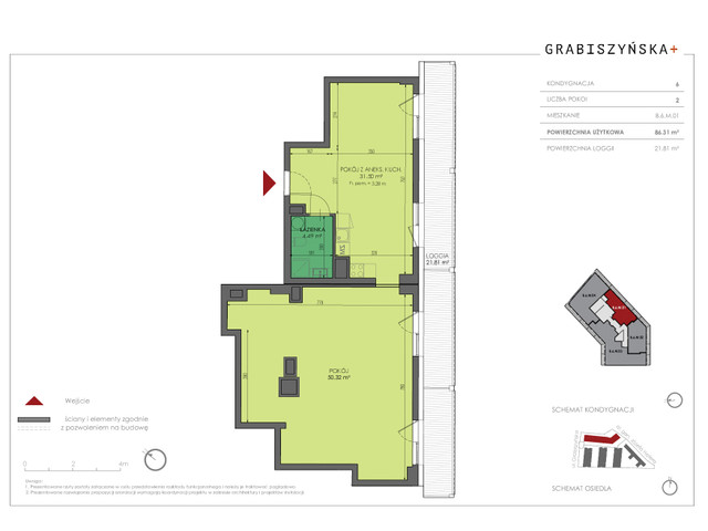 Mieszkanie w inwestycji Grabiszyńska +, symbol B.6.M.01 » nportal.pl