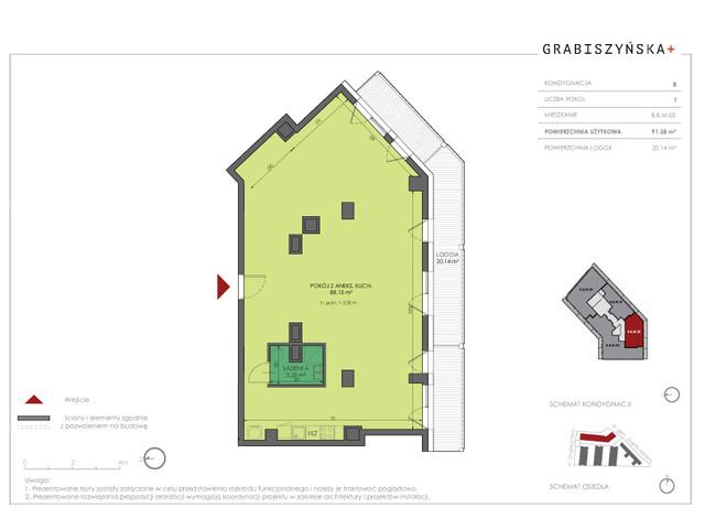 Mieszkanie w inwestycji Grabiszyńska +, symbol B.8.M.02 » nportal.pl