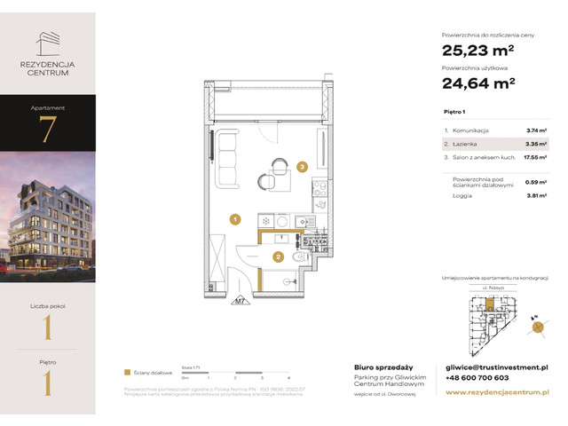 Mieszkanie w inwestycji Rezydencja Centrum, symbol M7 » nportal.pl