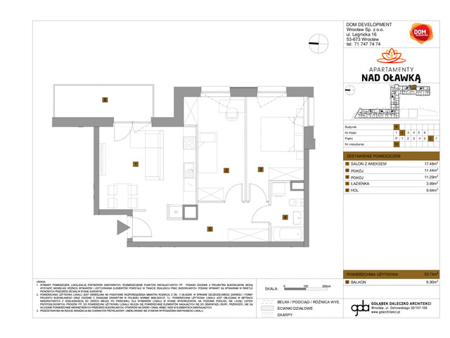 Mieszkanie w inwestycji Apartamenty nad Oławką, symbol f-209718 » nportal.pl