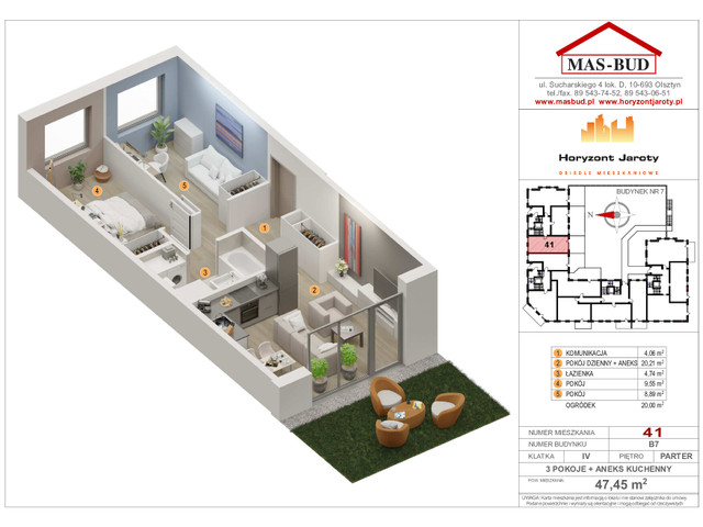 Mieszkanie w inwestycji Grandhouse, budynek Budynek B7, symbol 2-6 » nportal.pl