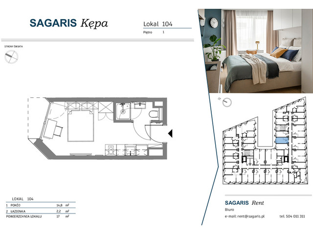 Komercyjne w inwestycji SAGARIS KĘPA, budynek Urban Studio, symbol 104 » nportal.pl