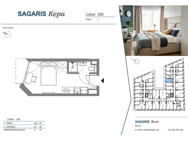 Komercyjne w inwestycji SAGARIS KĘPA, budynek Urban Studio, symbol 105 » nportal.pl