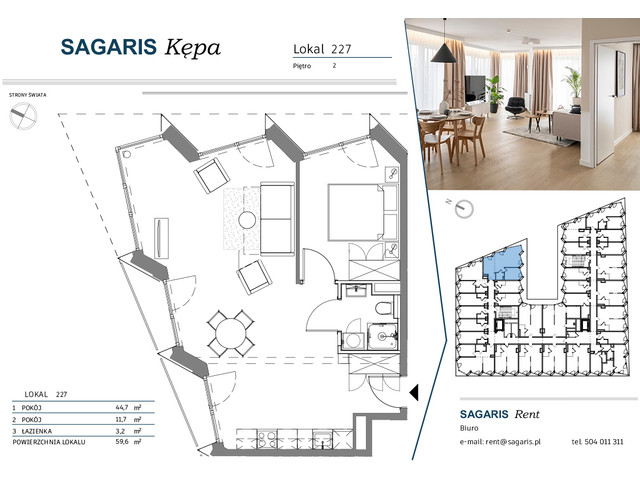 Komercyjne w inwestycji SAGARIS KĘPA, budynek Business Suite, symbol 227 » nportal.pl