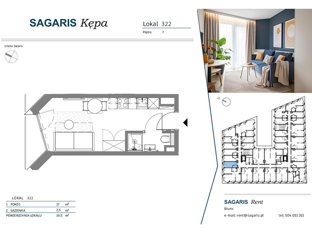 Komercyjne w inwestycji SAGARIS KĘPA, budynek Urban Studio, symbol 322 » nportal.pl