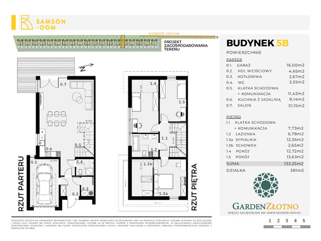 Dom w inwestycji Garden Złotno, symbol 5B » nportal.pl