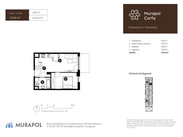 Mieszkanie w inwestycji Murapol Corfa, symbol 2.A.5.04 » nportal.pl