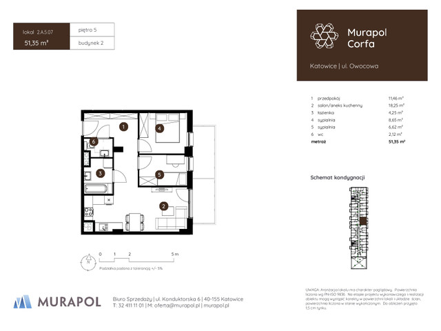 Mieszkanie w inwestycji Murapol Corfa, symbol 2.A.5.07 » nportal.pl