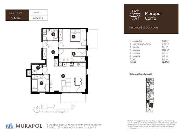 Mieszkanie w inwestycji Murapol Corfa, symbol 2.B.5.07 » nportal.pl