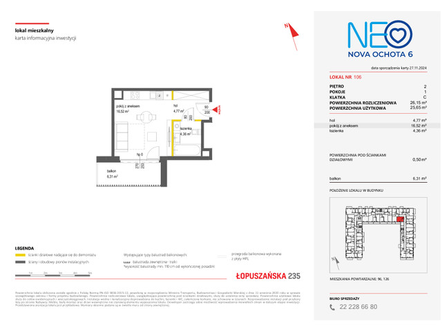 Mieszkanie w inwestycji NEO NOVA OCHOTA, symbol 6M.106 » nportal.pl