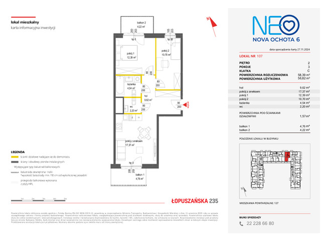 Mieszkanie w inwestycji NEO NOVA OCHOTA, symbol 6M.107 » nportal.pl