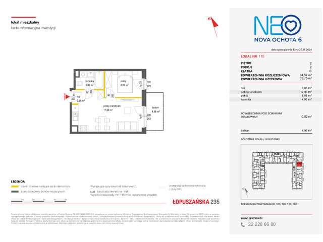 Mieszkanie w inwestycji NEO NOVA OCHOTA, symbol 6M.110 » nportal.pl