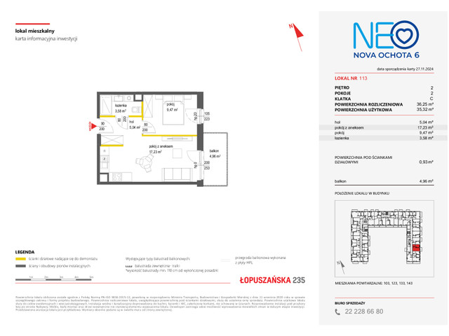 Mieszkanie w inwestycji NEO NOVA OCHOTA, symbol 6M.113 » nportal.pl