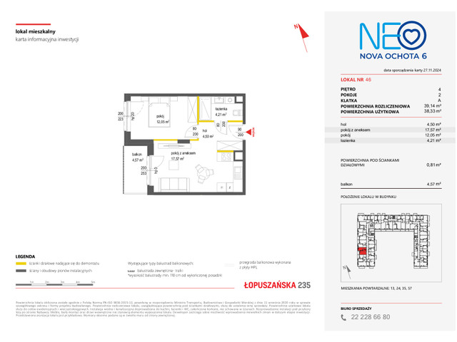 Mieszkanie w inwestycji NEO NOVA OCHOTA, symbol 6M.46 » nportal.pl