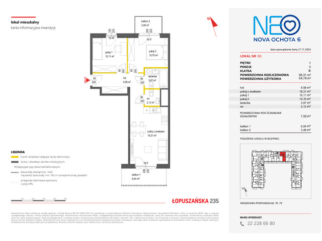 Mieszkanie w inwestycji NEO NOVA OCHOTA, symbol 6M.66 » nportal.pl