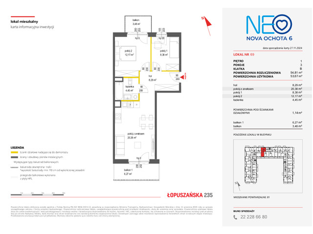 Mieszkanie w inwestycji NEO NOVA OCHOTA, symbol 6M.69 » nportal.pl