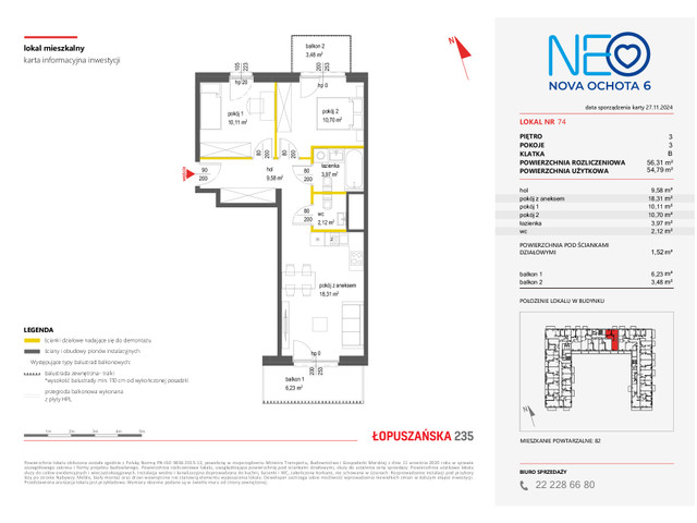 Mieszkanie w inwestycji NEO NOVA OCHOTA, symbol 6M.74 » nportal.pl