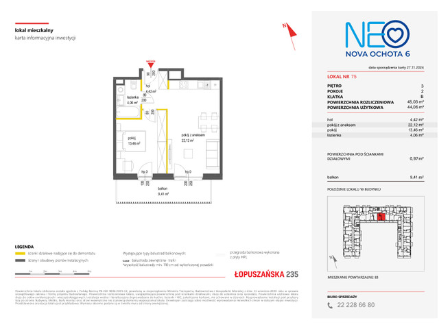 Mieszkanie w inwestycji NEO NOVA OCHOTA, symbol 6M.75 » nportal.pl