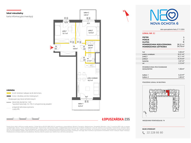 Mieszkanie w inwestycji NEO NOVA OCHOTA, symbol 6M.82 » nportal.pl