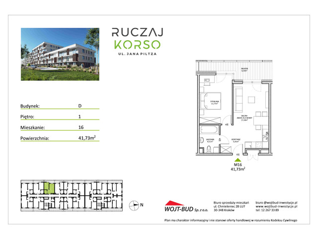 Mieszkanie w inwestycji RUCZAJ KORSO ETAP III, symbol D16 » nportal.pl