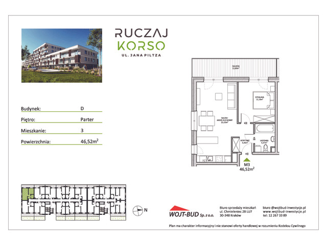 Mieszkanie w inwestycji RUCZAJ KORSO ETAP III, symbol D3 » nportal.pl