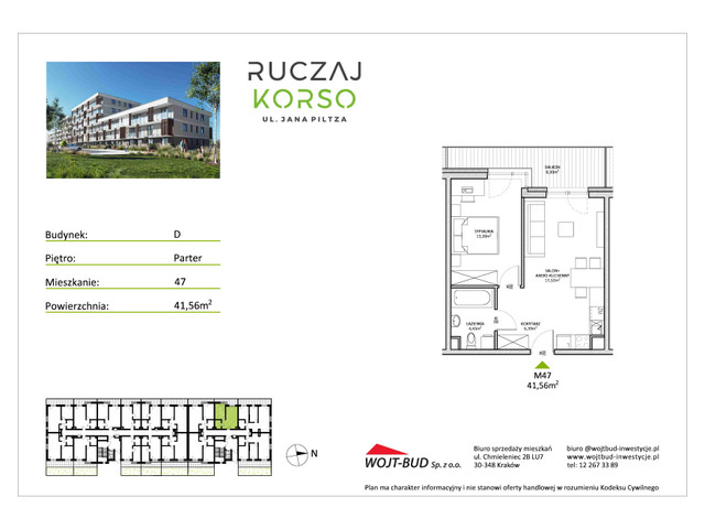 Mieszkanie w inwestycji RUCZAJ KORSO ETAP III, symbol D47 » nportal.pl