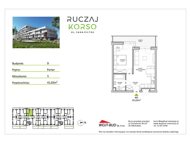 Mieszkanie w inwestycji RUCZAJ KORSO ETAP III, symbol D5 » nportal.pl