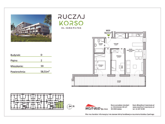 Mieszkanie w inwestycji RUCZAJ KORSO ETAP III, symbol D59 » nportal.pl