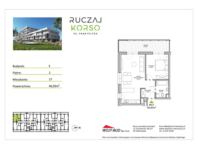 Mieszkanie w inwestycji RUCZAJ KORSO ETAP III, symbol E17 » nportal.pl