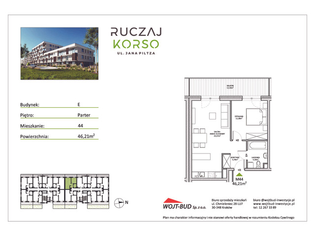 Mieszkanie w inwestycji RUCZAJ KORSO ETAP III, symbol E44 » nportal.pl