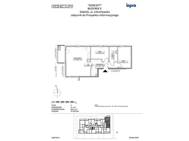 Mieszkanie w inwestycji Koncept, symbol E.1.4.2 » nportal.pl