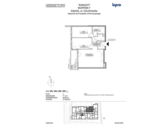 Mieszkanie w inwestycji Koncept, symbol F.1.5.5 » nportal.pl