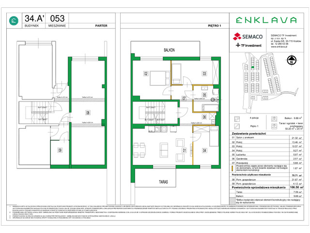 Mieszkanie w inwestycji Enklava, symbol 34A-53 » nportal.pl