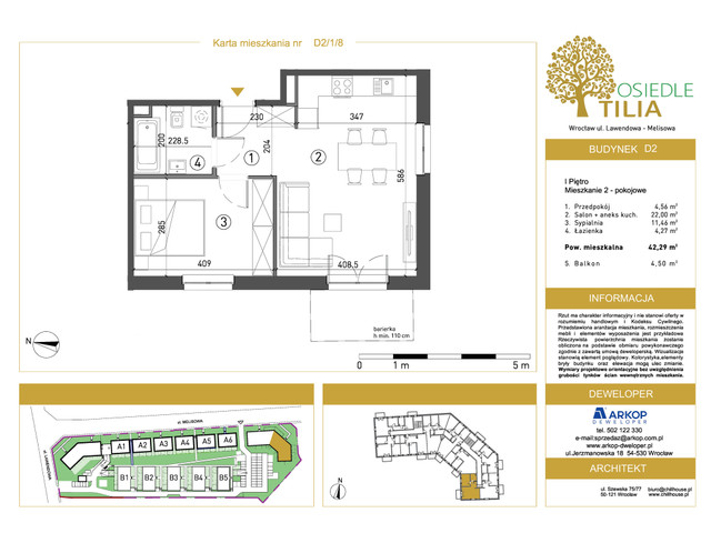 Mieszkanie w inwestycji Osiedle Tilia, symbol D2/1/8 » nportal.pl